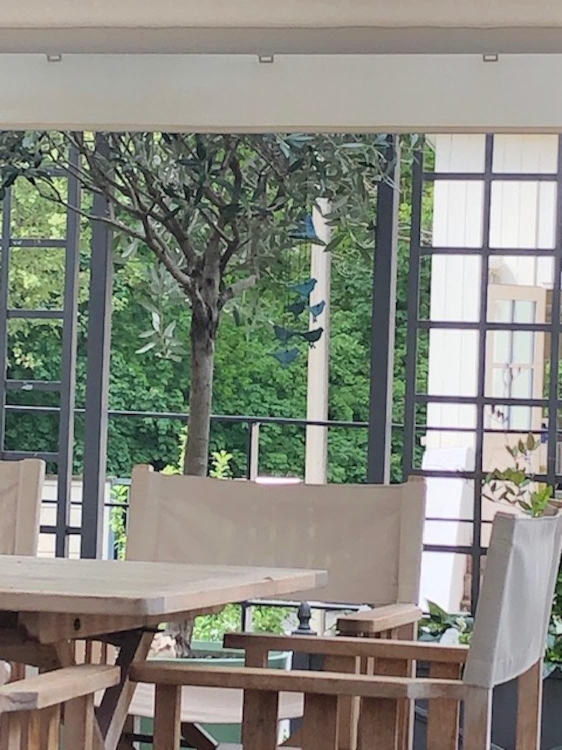 Magdeburg: Bronze-Windspiel VÖGEL im Olivenbaum Magdeburg: Bronze-Windspiel VÖGEL im Olivenbaum