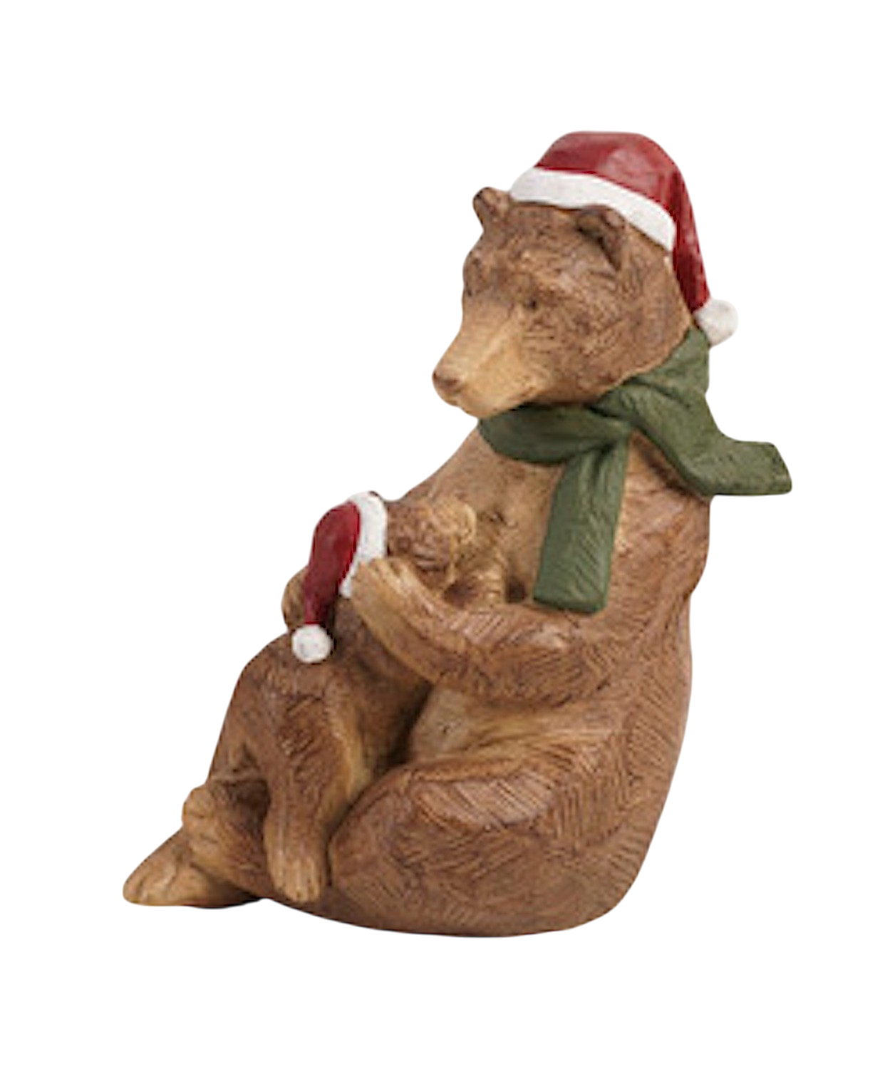 Weihnachtsbär Bärenmutter BÄRLINDE mit Bärenkind, 24 cm