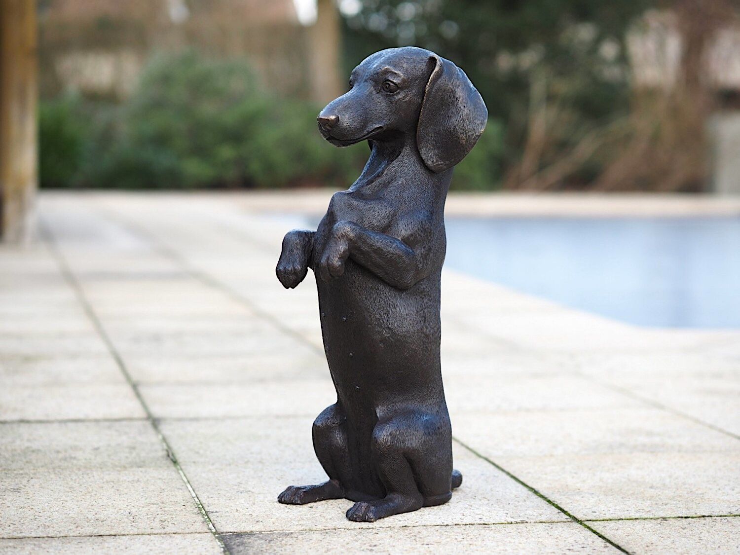 Bronzefigur Hund Dackel ROSI