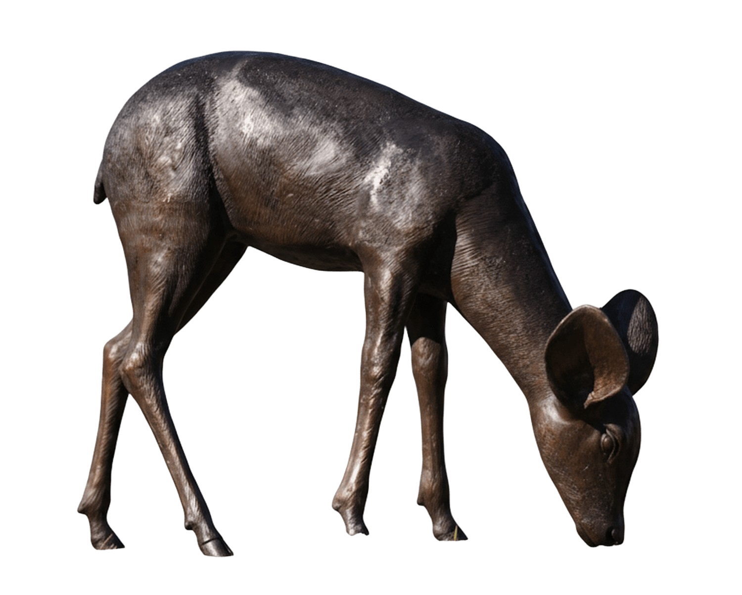 Bronzefigur RONJA Futterndes Reh