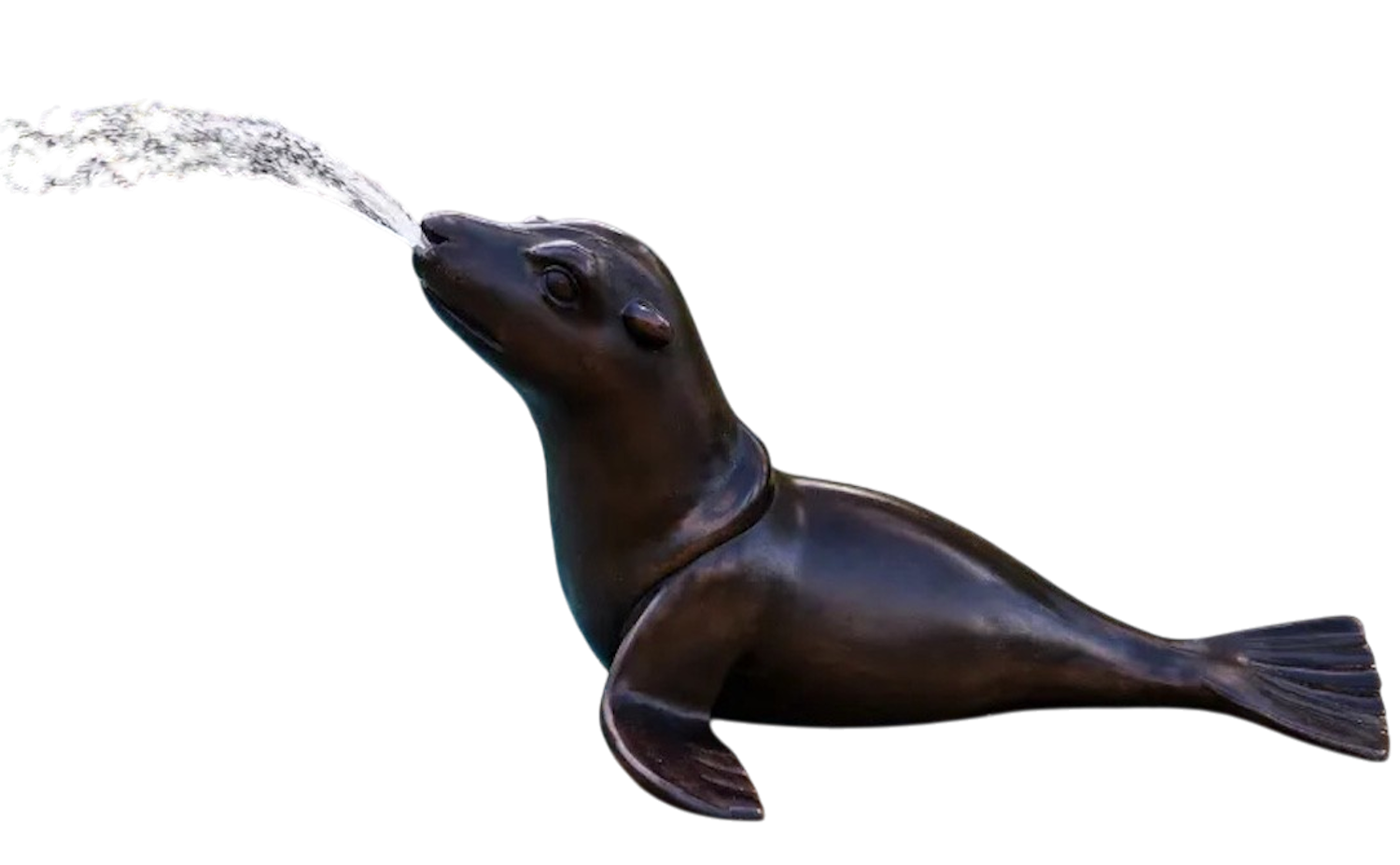Bronzewasserspeier Robbe Seelöwe Seehund RUBEN, 43 cm