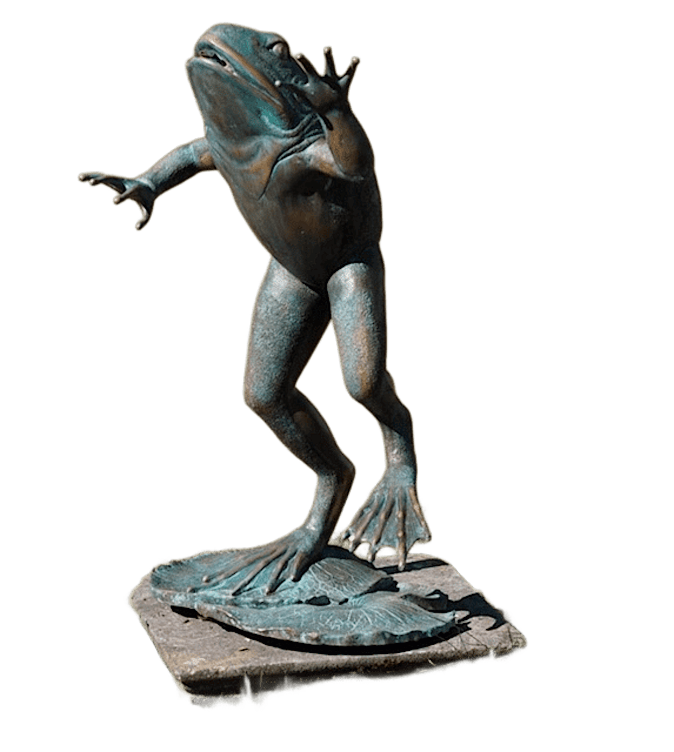 Bronzewasserspeier Frosch GUNTHER, 102 cm