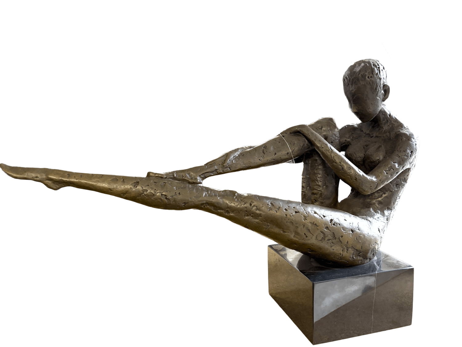 Bronzefigur CONCORDIA auf Steinsockel 65 cm