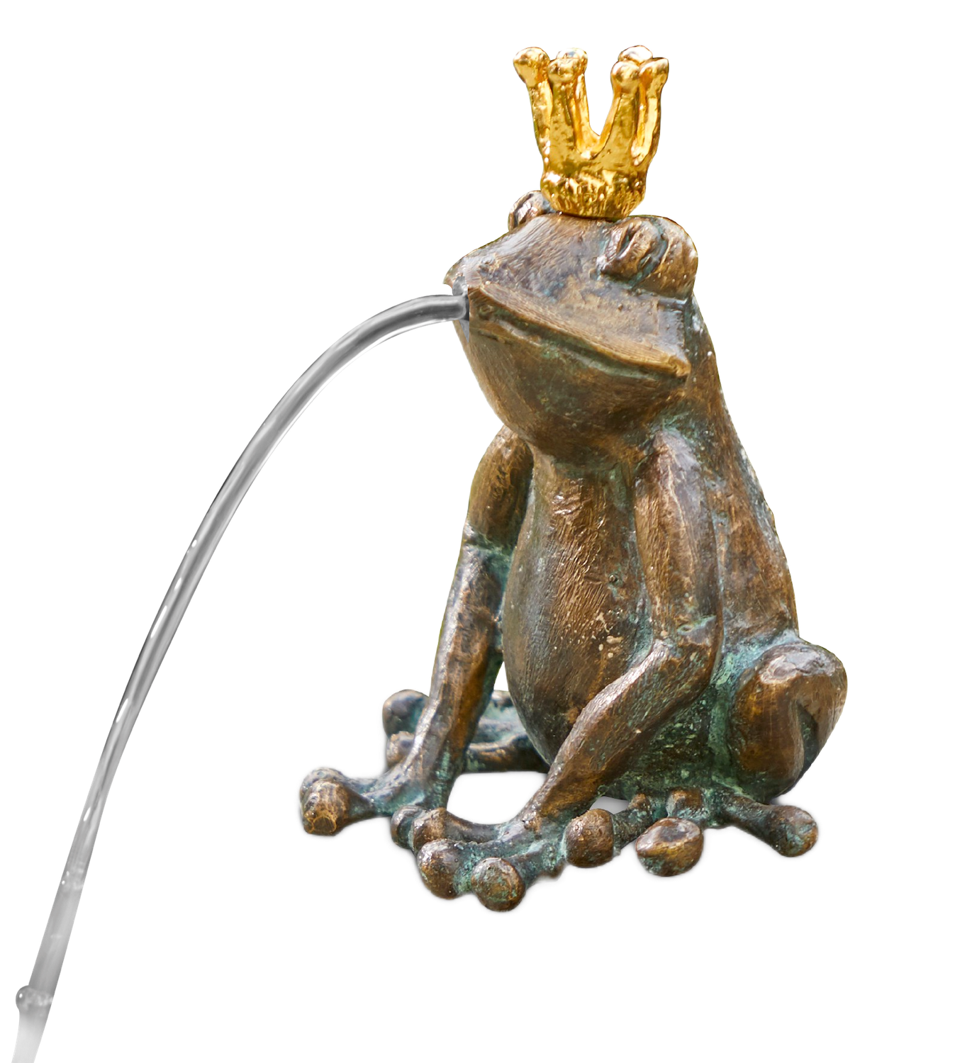Bronzewasserspeier Froschkönig CHARLES