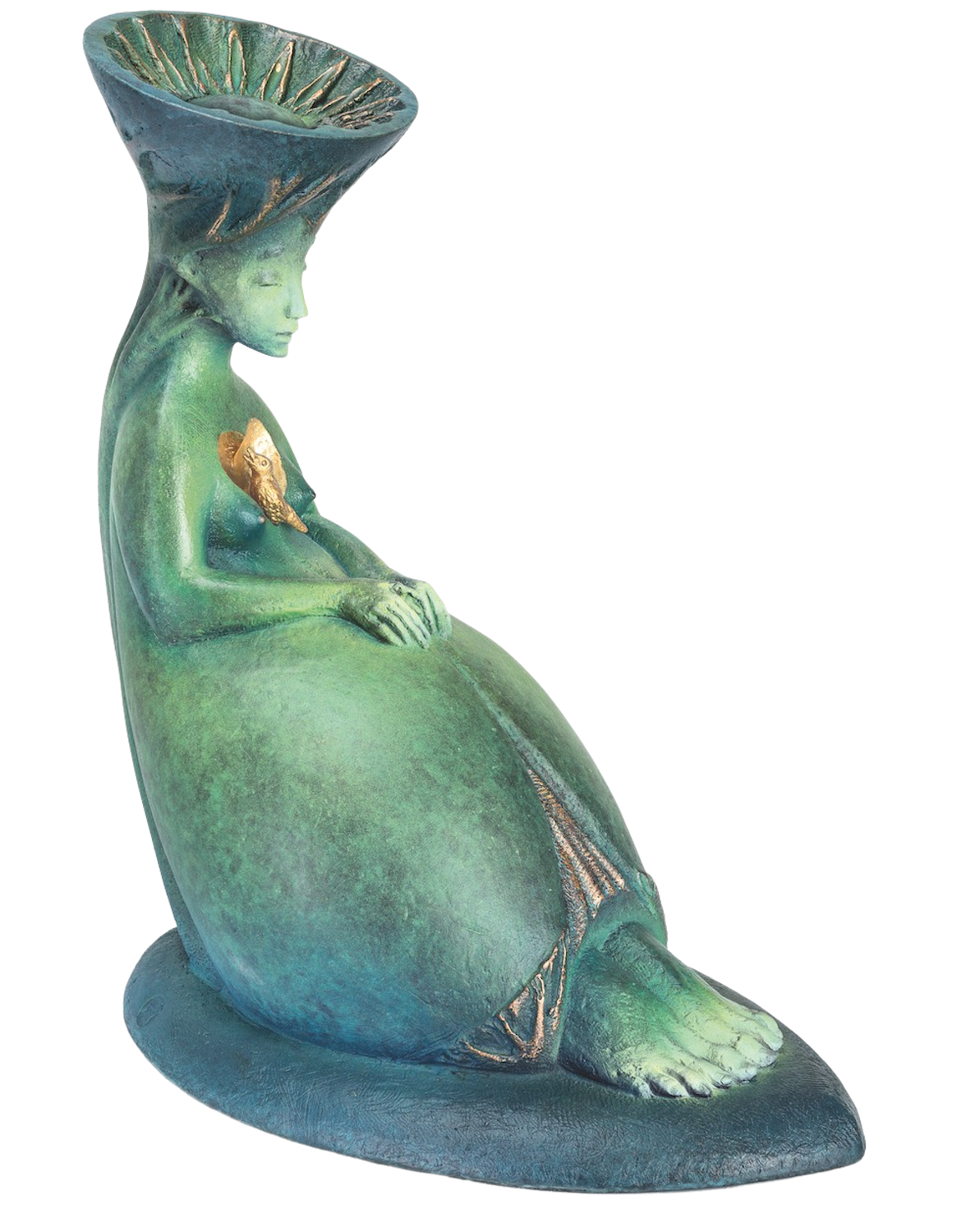 Bronzefigur SINGING BIRD (von Fidelma Massey)