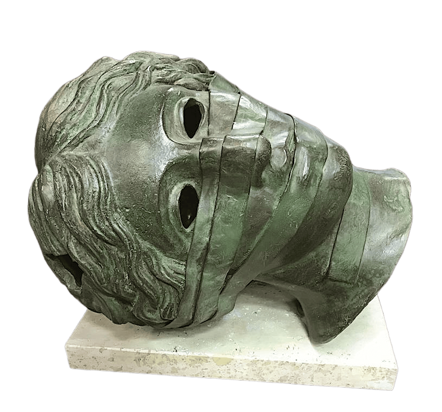 Bronzefigur LIEGENDER KOPF DER VENUS, Fragment