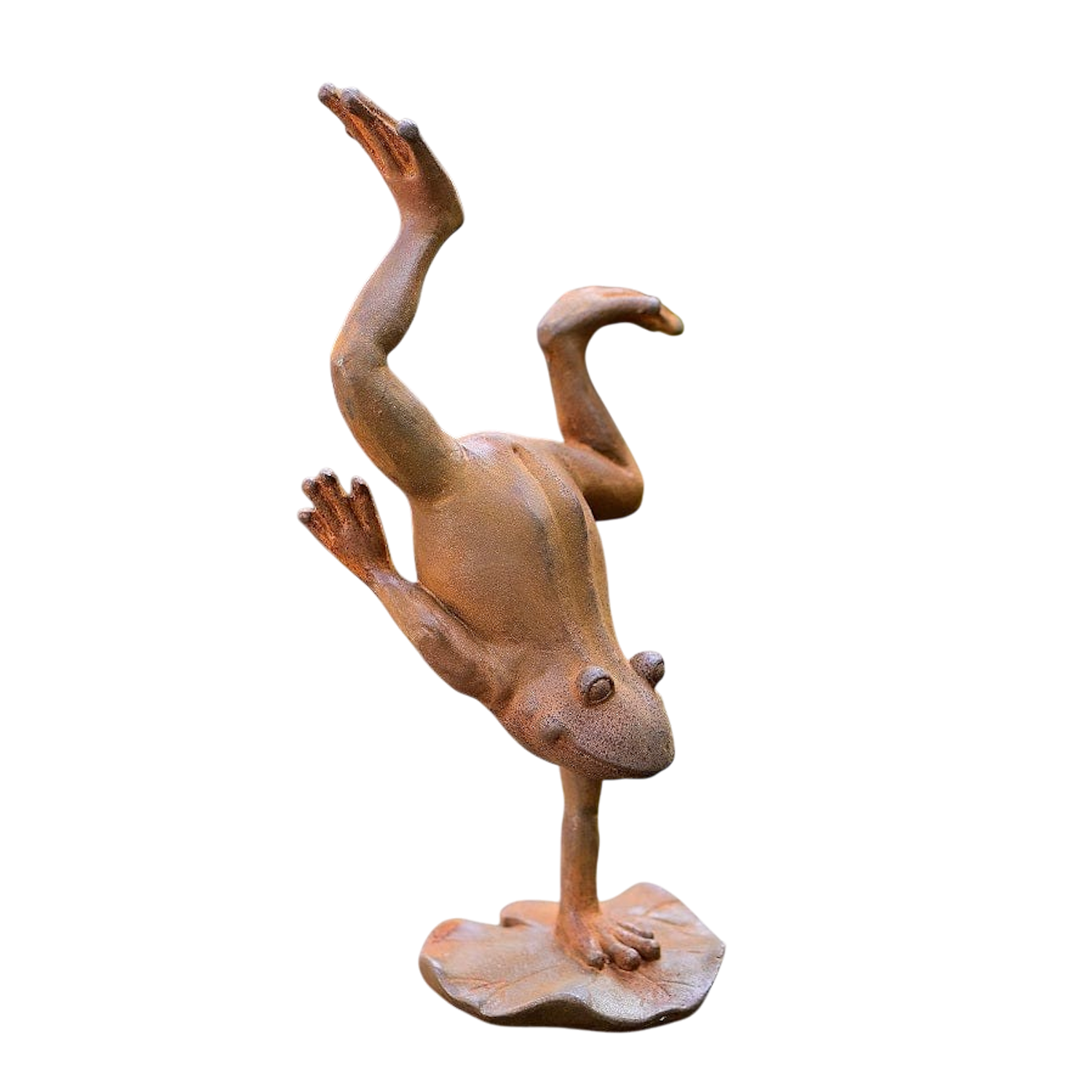 Gusseisenfigur YOGAFROSCH HANDSTAND, 23 cm