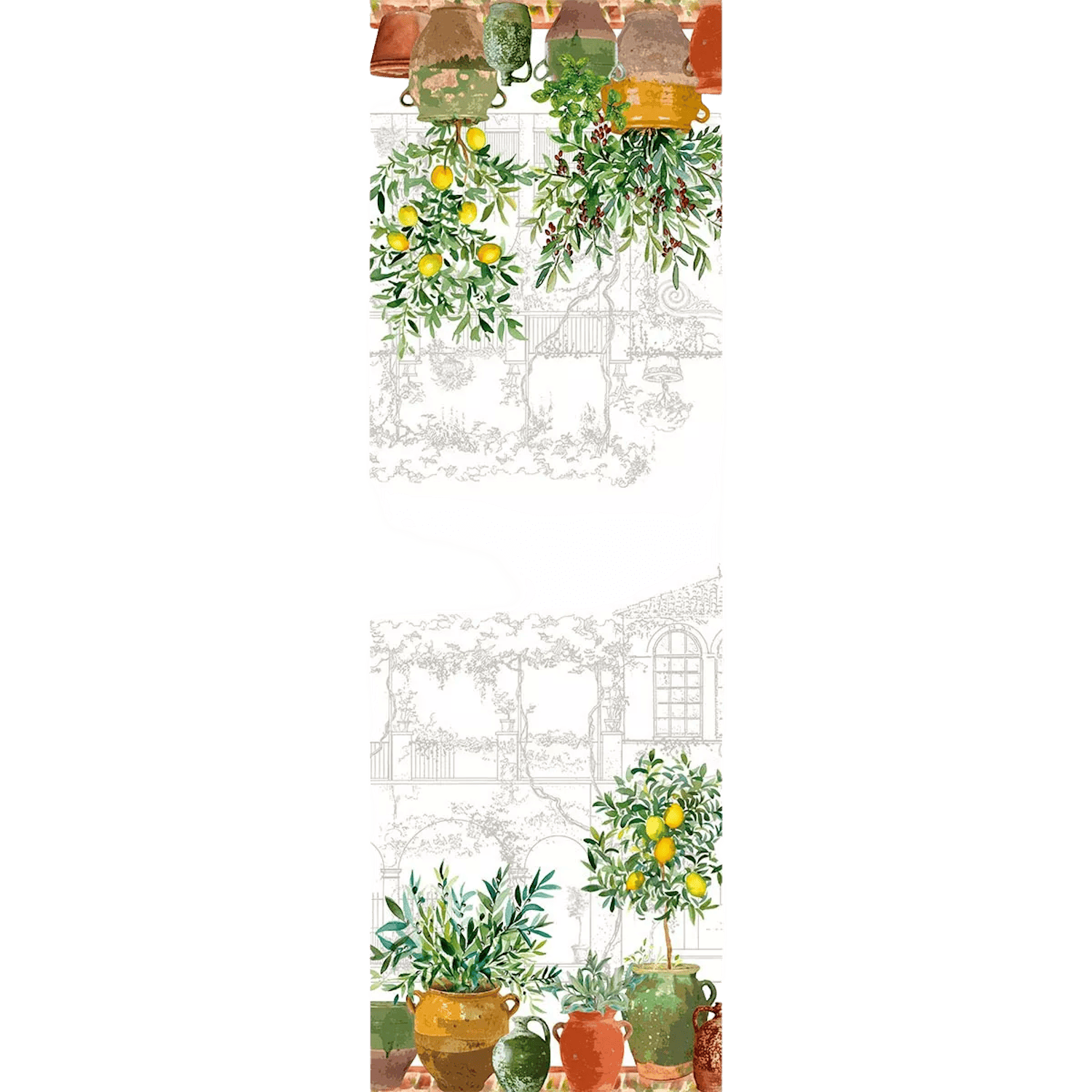 Tischläufer PROVENZIALISCHER GARTEN, Garnier Thiebaut, 50 x 155 cm