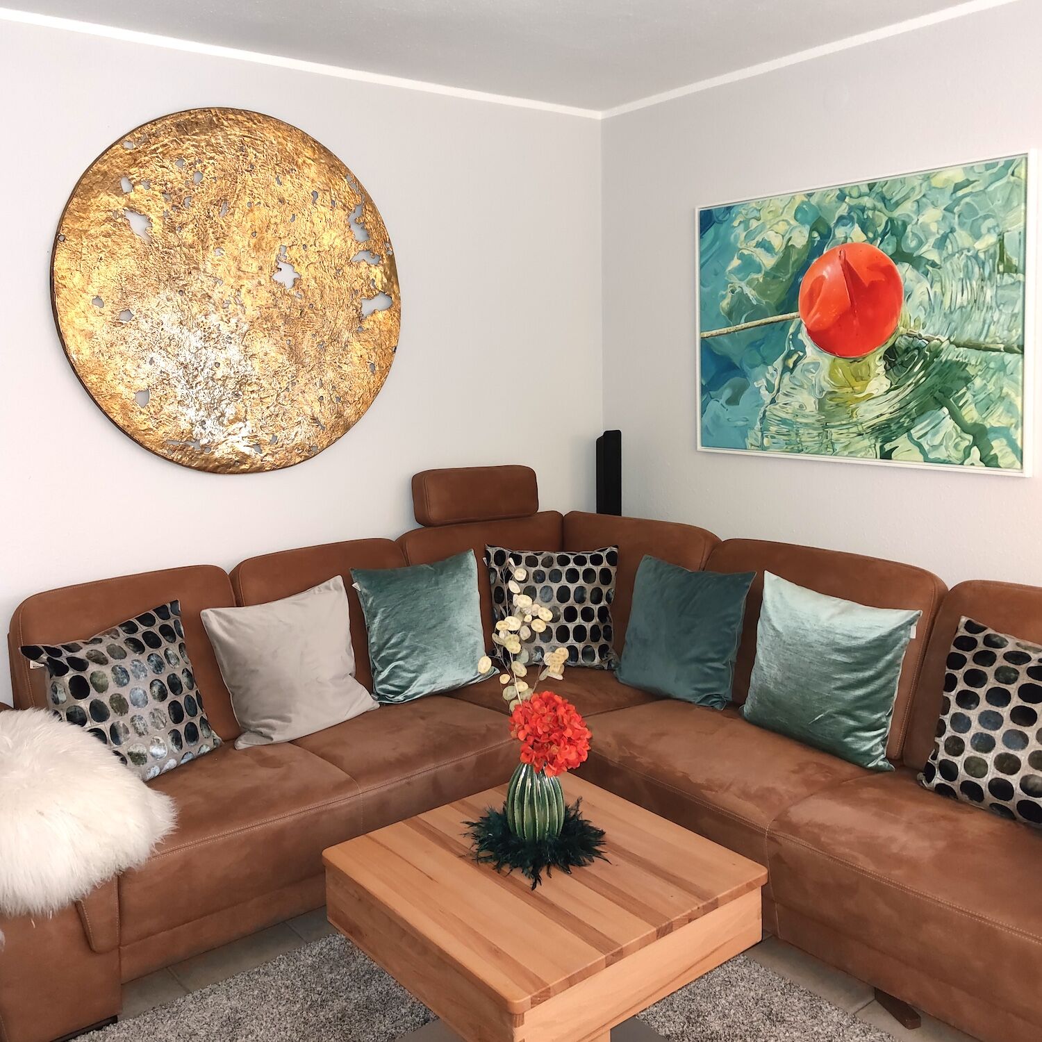 bei Herford/NRW: Bronzeobjekt HIMMELSSCHEIBE Ø 120 cm