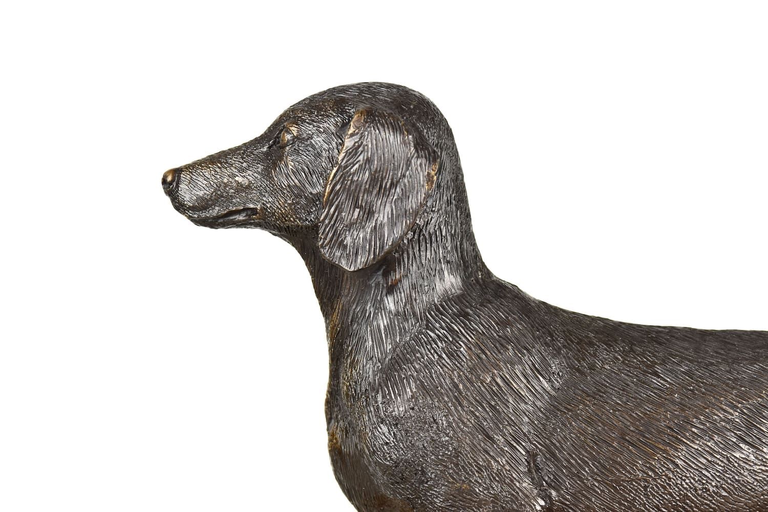 Bronzefigur Hund Dackel FRIEDRICH