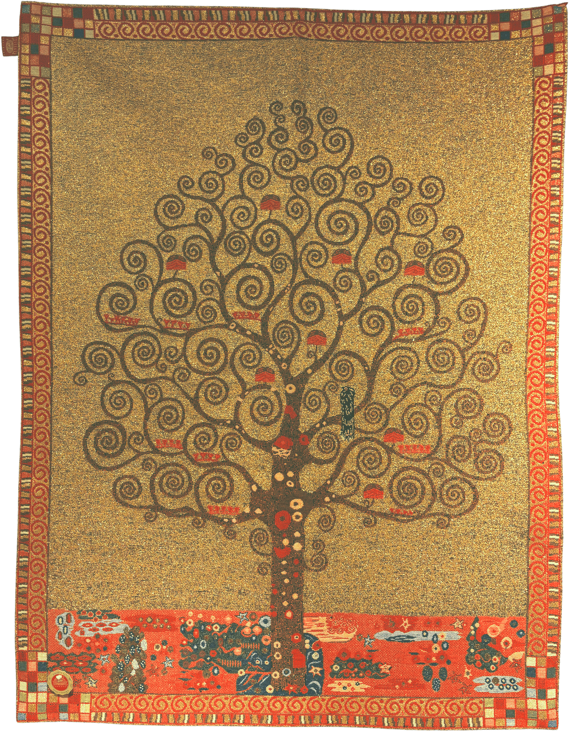 Wandgobelin Gustav Klimt LEBENSBAUM