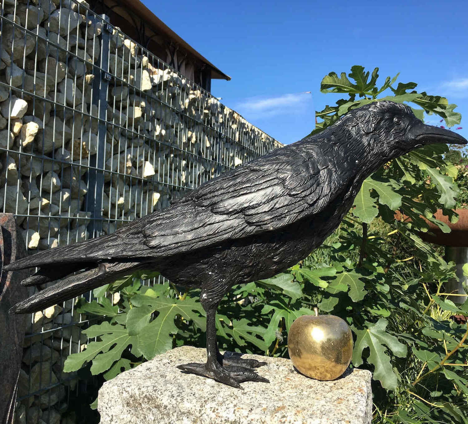 Bronzefigur Vogel Rabe PEDRO