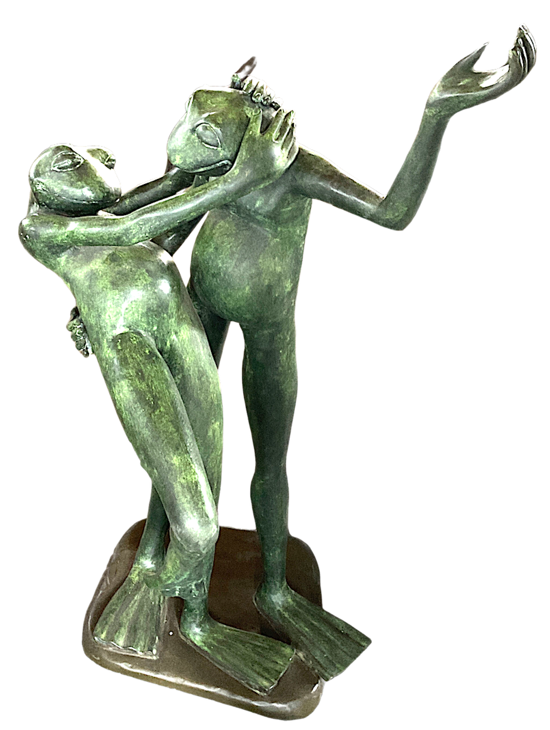 Bronzefigur Froschpaar TANGO