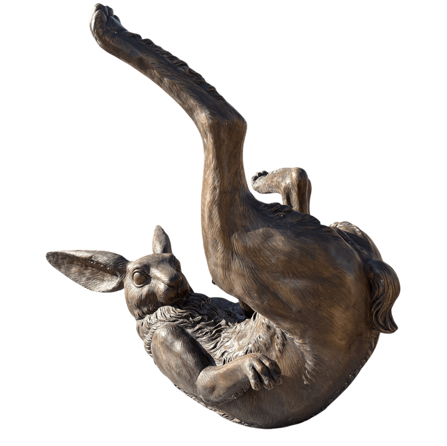 Bronzefigur Hase OSWIN, 130 cm