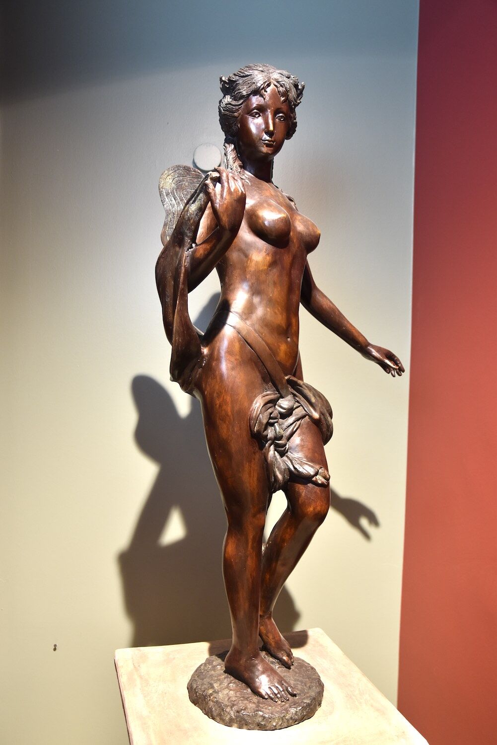Bronzefigur MARIAM - Frau mit Flügeln, Fee, Elfe