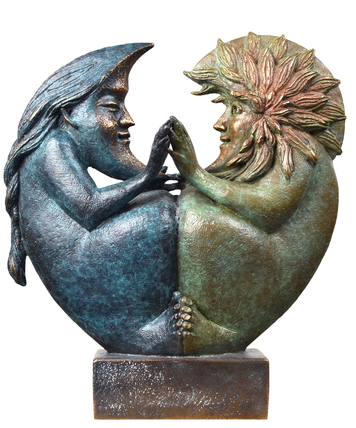 Bronzefigur SUN & MOON II (von Fidelma Massey)