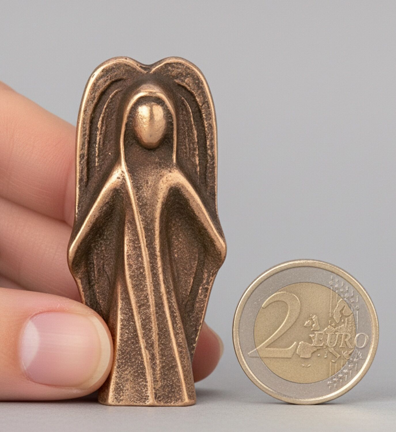 Bronzefigur Engel SCHUTZENGEL, 5 cm, Kerstin Stark