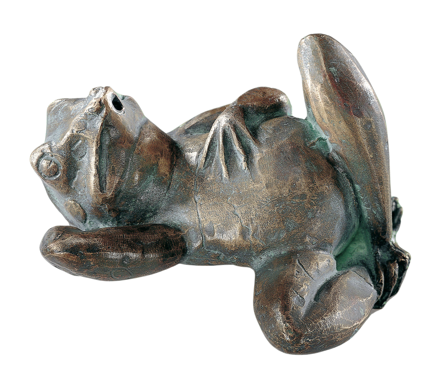 Bronzewasserspeier Frosch URLAUB