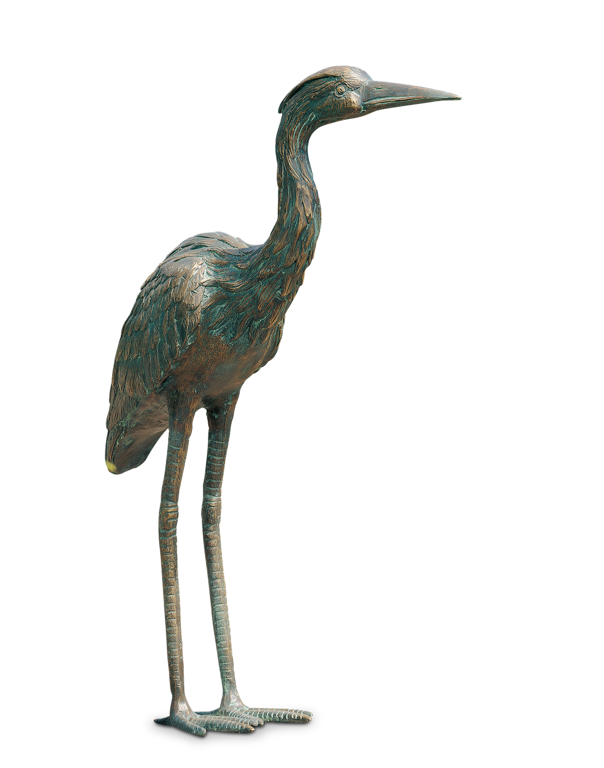Bronzefigur Vogel GRAUREIHER 53 cm