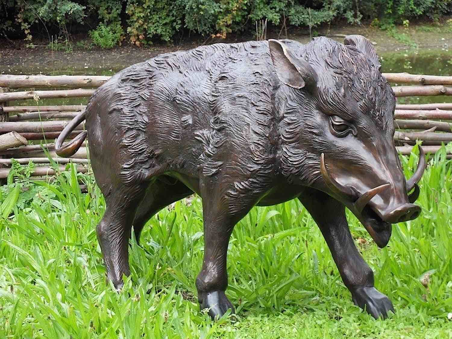 Bronzefigur Wildschwein BUDDY