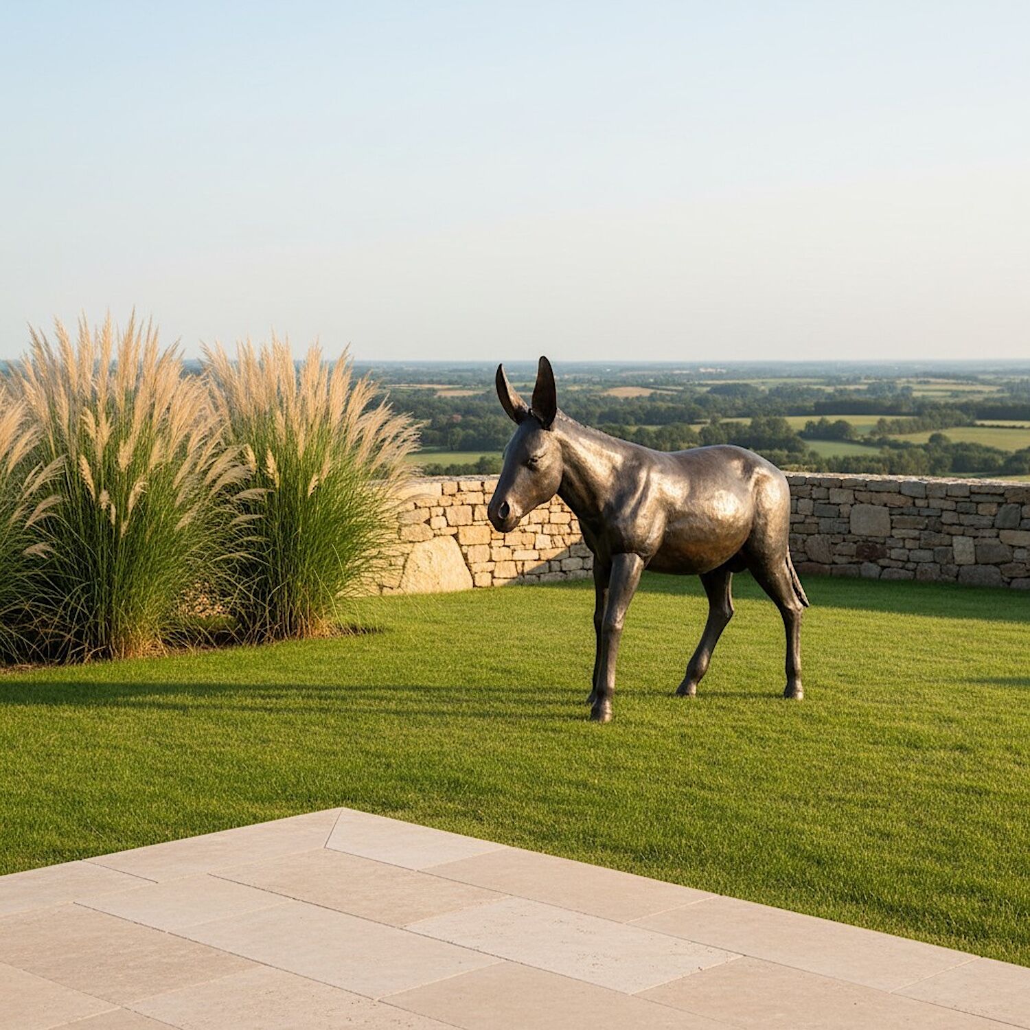 Bronzefigur Esel JOAQUIN, 130 cm
