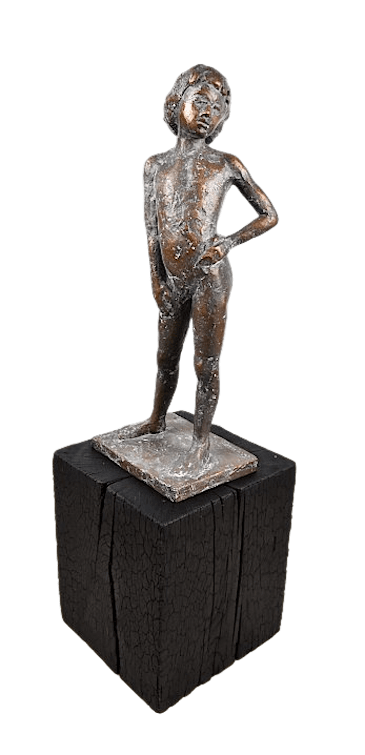 Bronzefigur FRECHES MÄDCHEN (von Sorina von Keyserling)