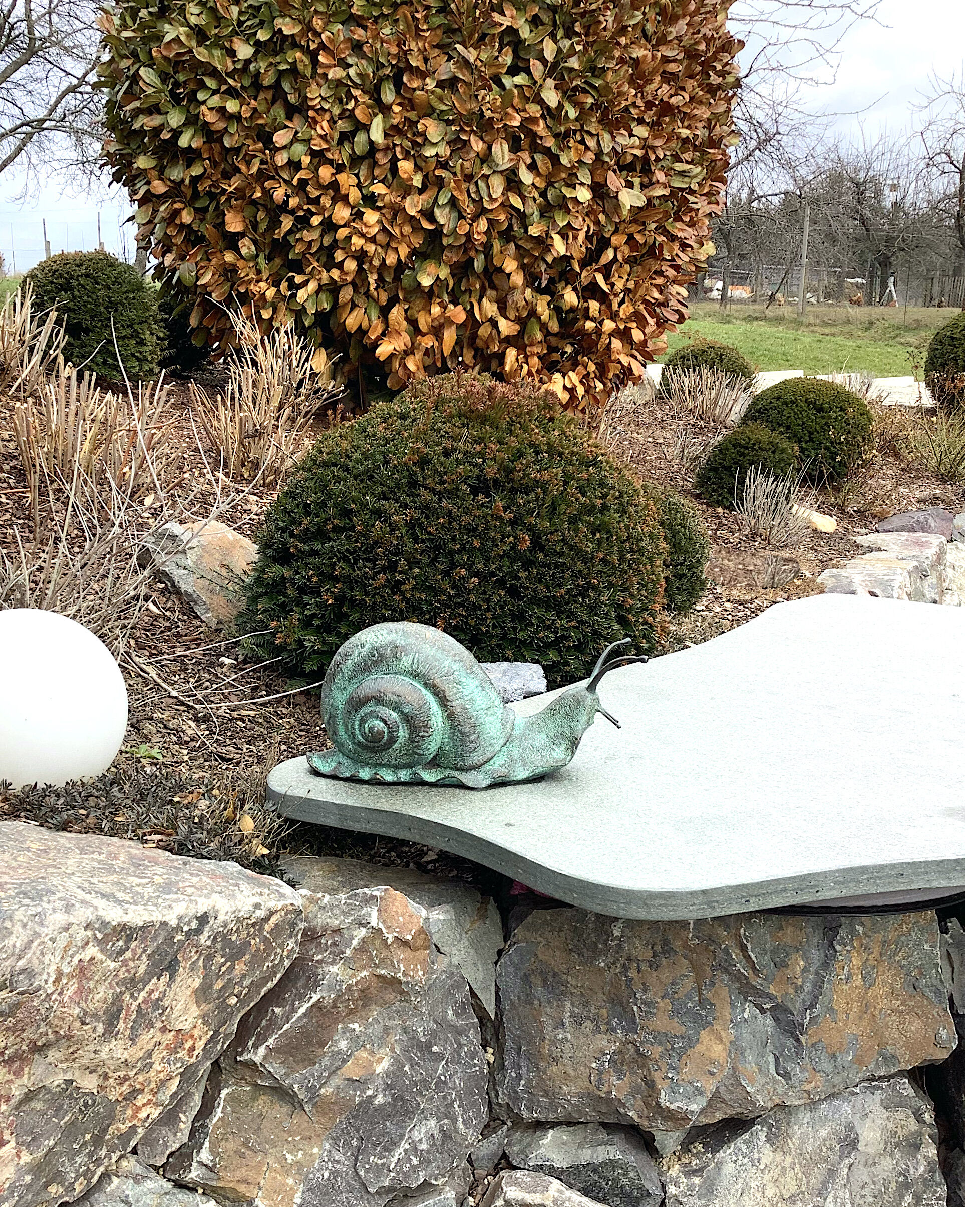 bei Leipzig: Bronzeschnecke GERD bei Leipzig: Bronzeschnecke GERD