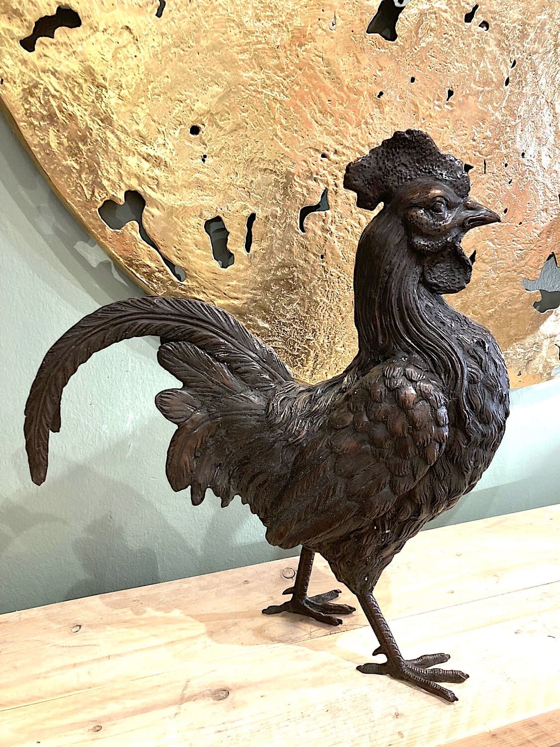 Bronzefigur Vogel HAHN HEINRICH