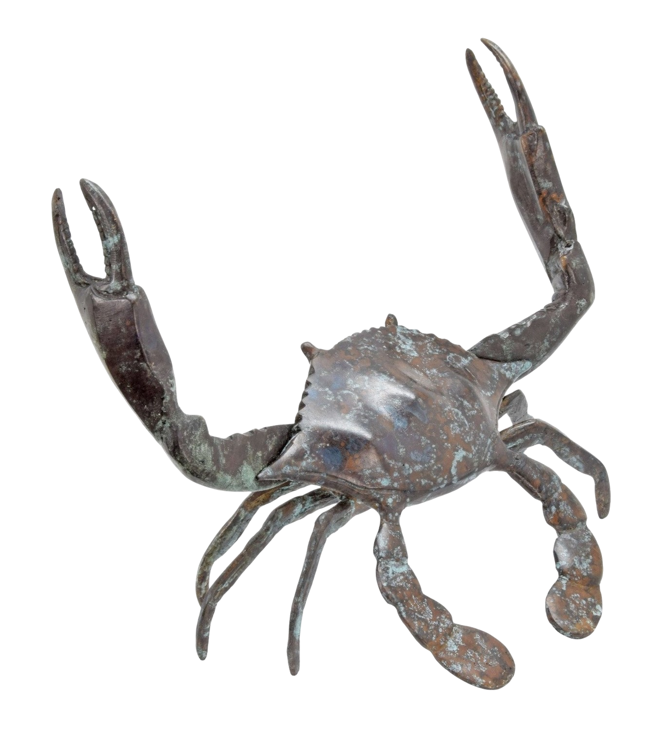 Bronzefigur Krebs KRABBE, 19 cm