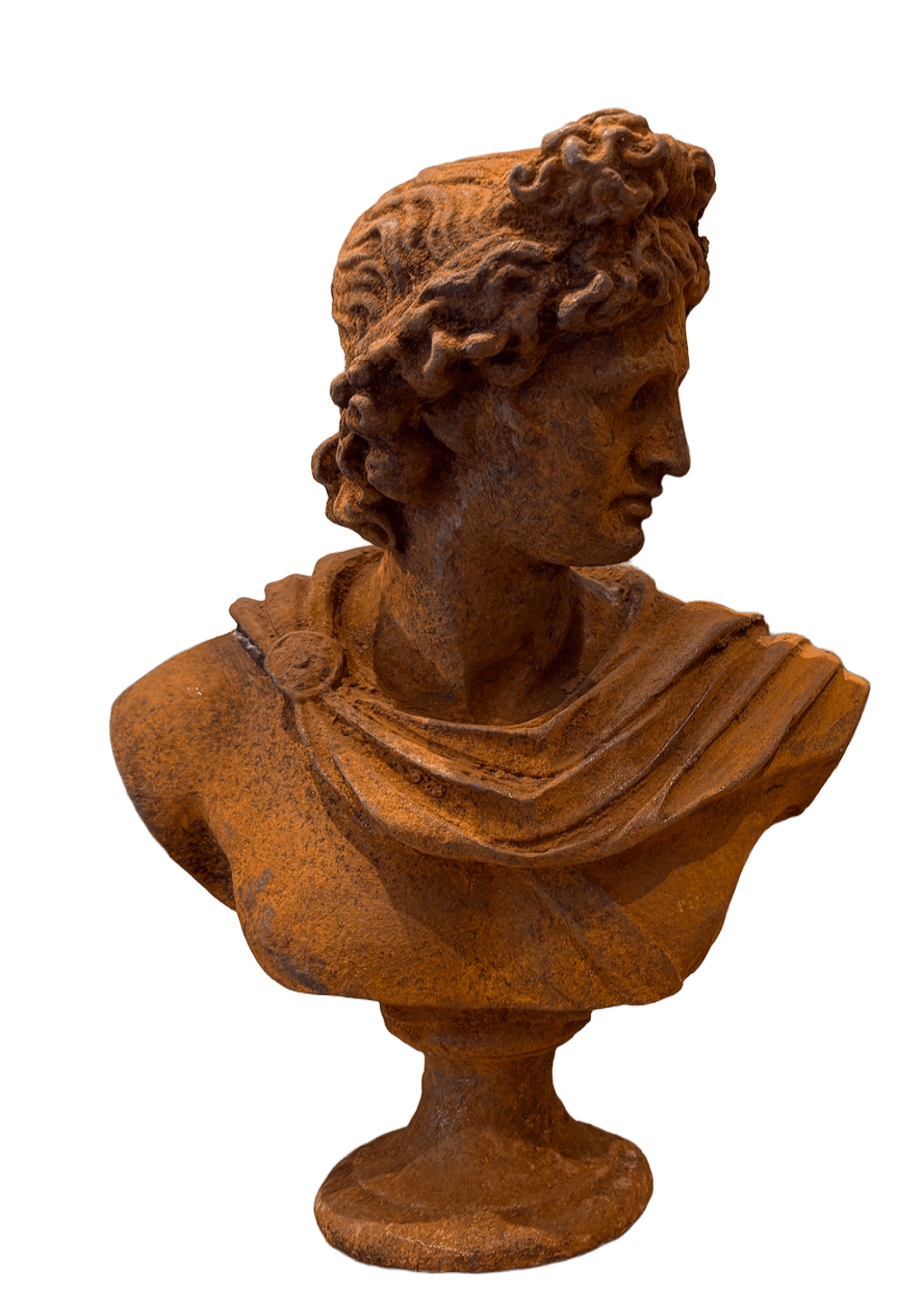 Gusseisen Büste Gott APOLLO von Belvedere