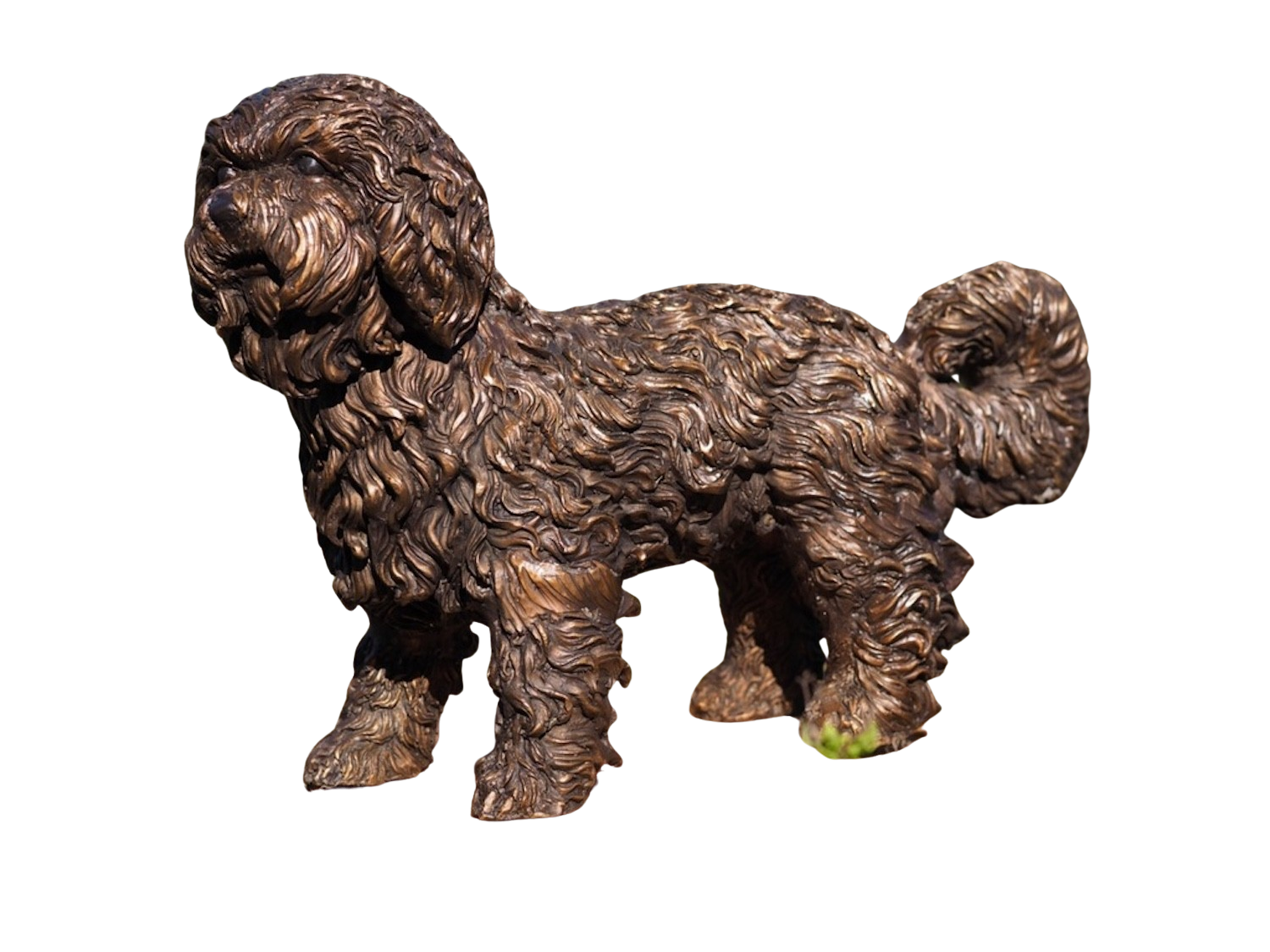 Bronzefigur Hund DOODLE Labradoodle Welpe