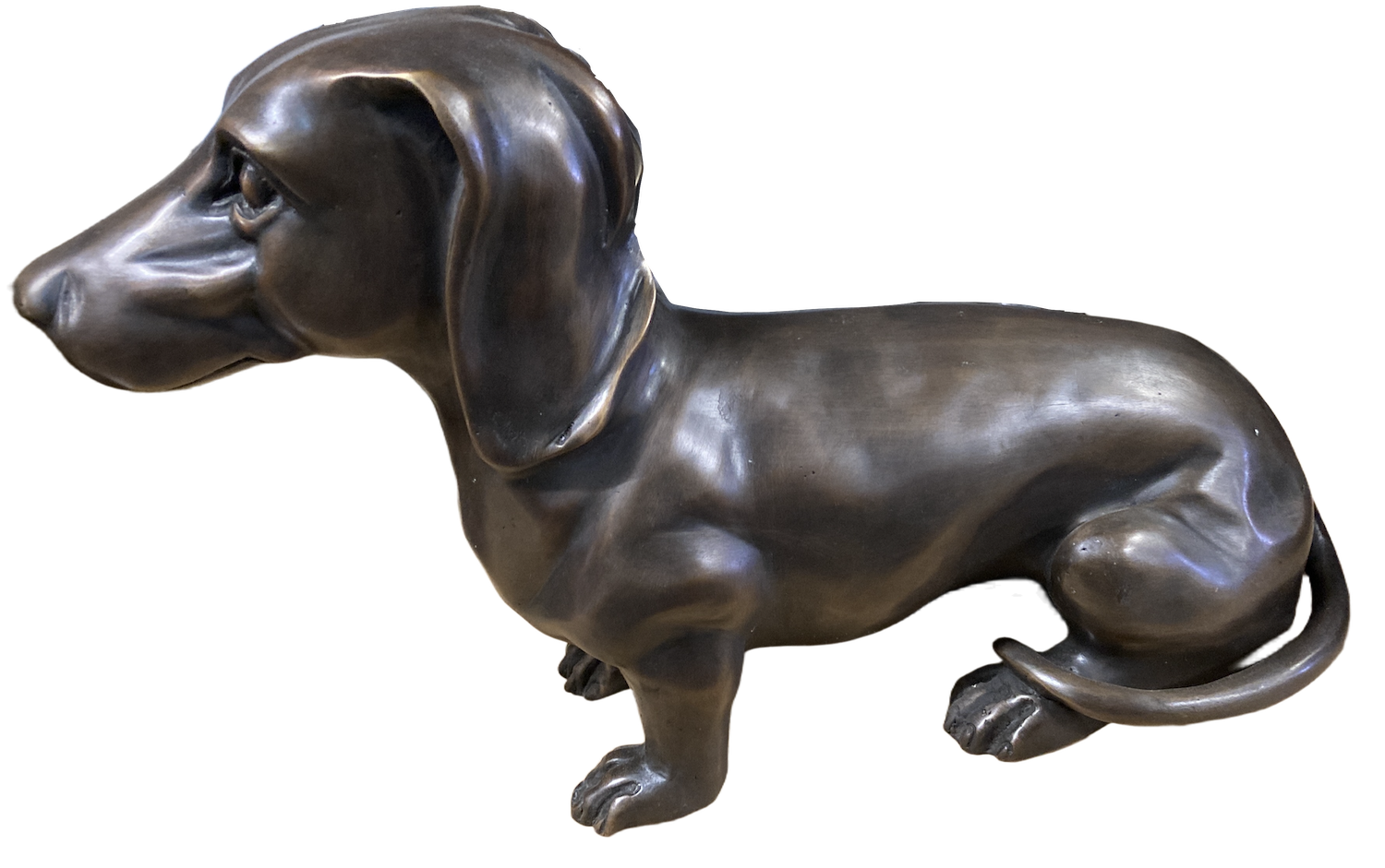 Bronzefigur Hund Dackel FRED