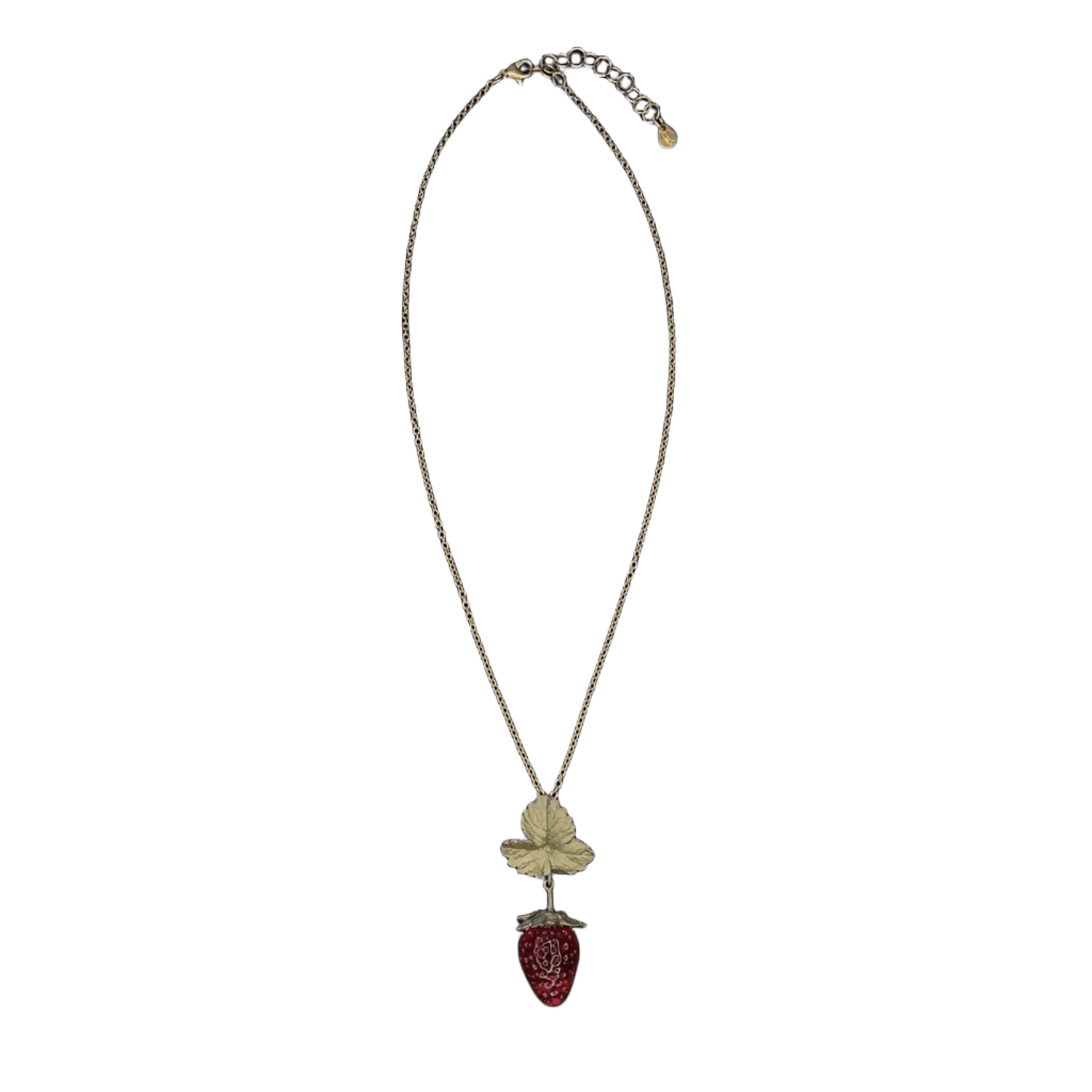 Bronzeschmuck ERDBEERE Kette mit Beerenanhänger