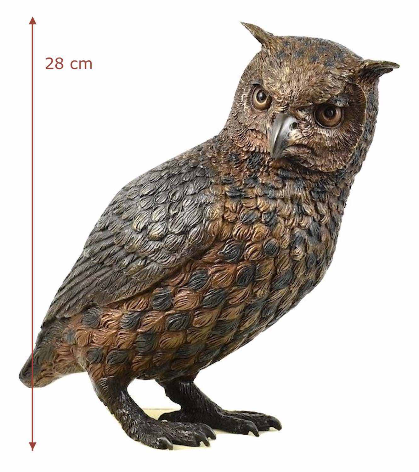 Bronzefigur Vogel Eule NOCTUS