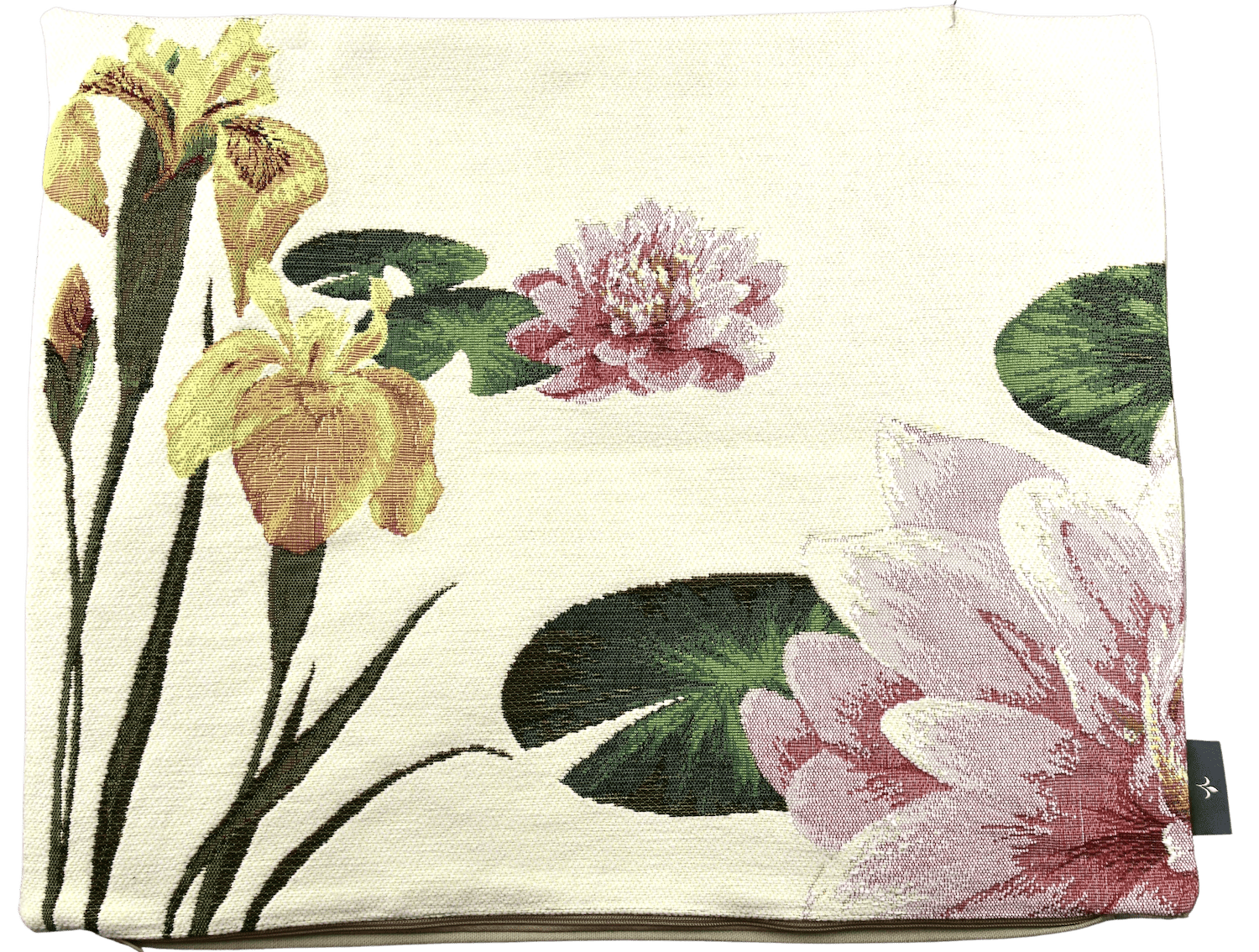 Gobelinkissenhülle Art de Lys GIVERNY Iris creme-weiß schmal, 38 x48 cm
