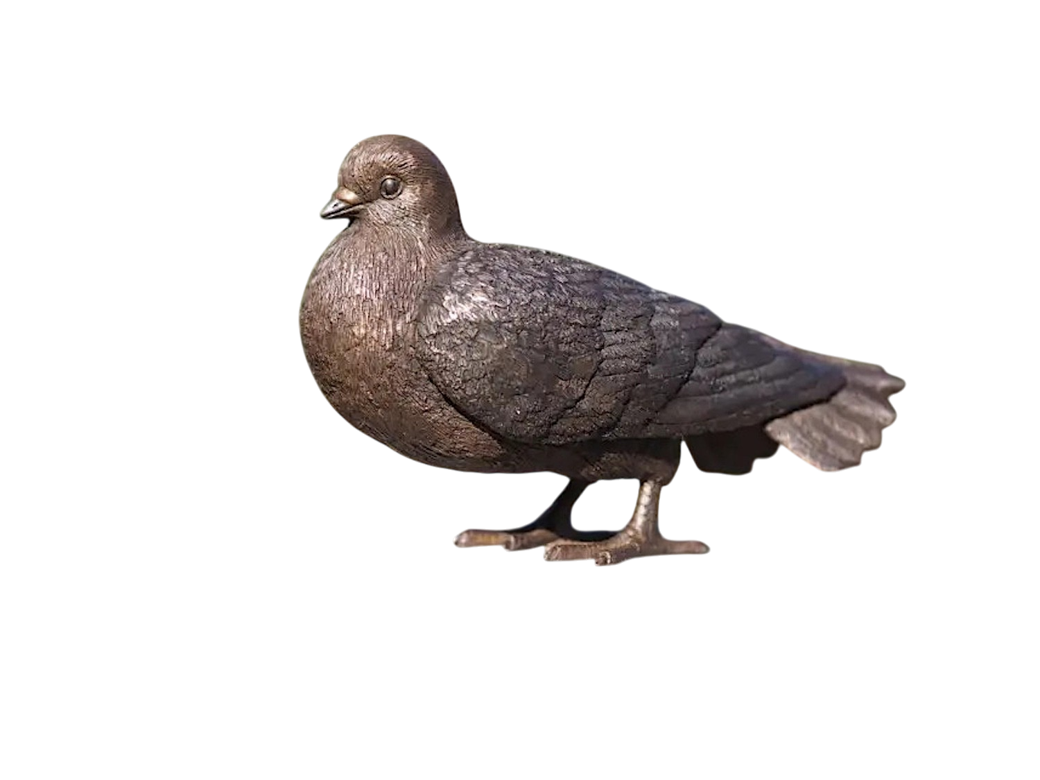 Bronzefigur Vogel Taube TRUDCHEN, 27 cm