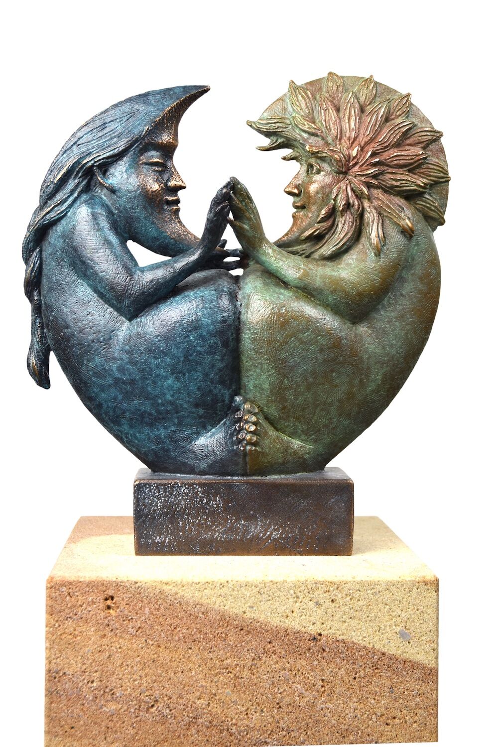 Bronzefigur SUN & MOON II (von Fidelma Massey)