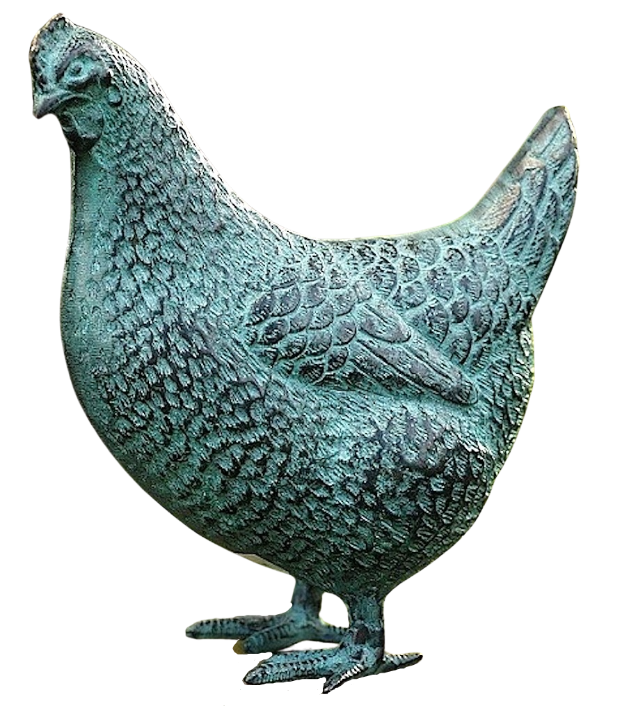 Bronzefigur Vogel HENNE HANNA