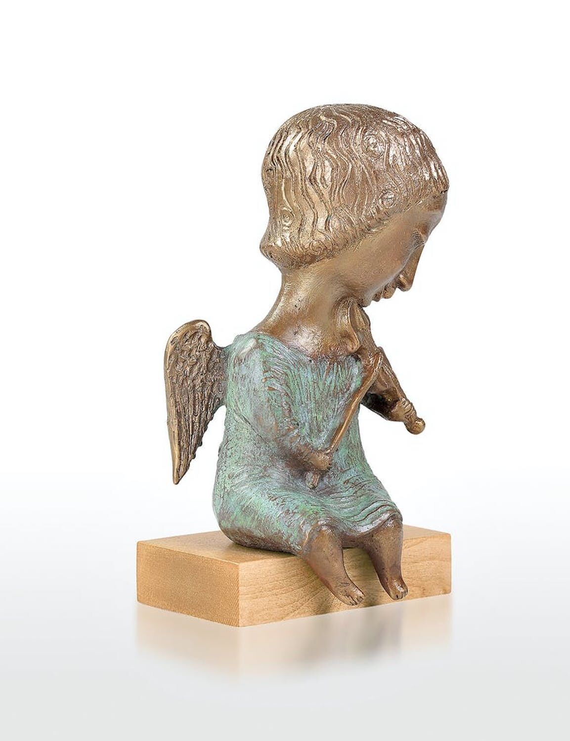 Bronzefigur ENGEL MIT GEIGE (von Elya Yalonetski)