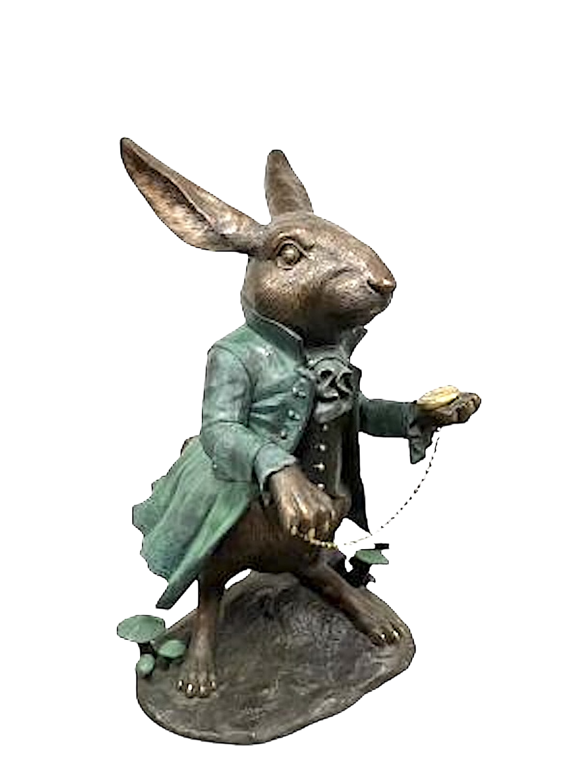 Bronzefigur MÄRZHASE aus Alice im Wunderland, 151 cm