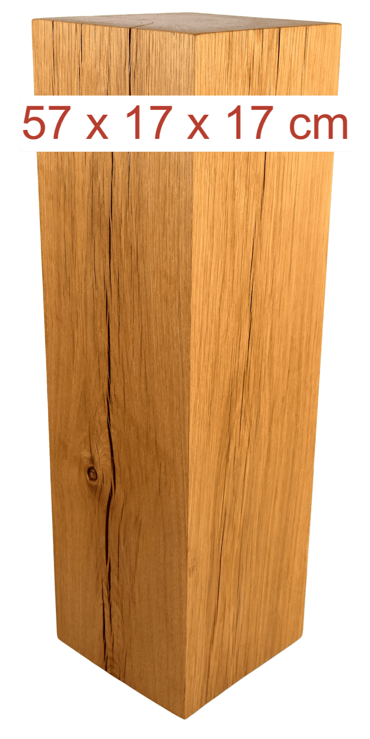Podest PODIUM, aus hellem Eichenholz, 57 cm