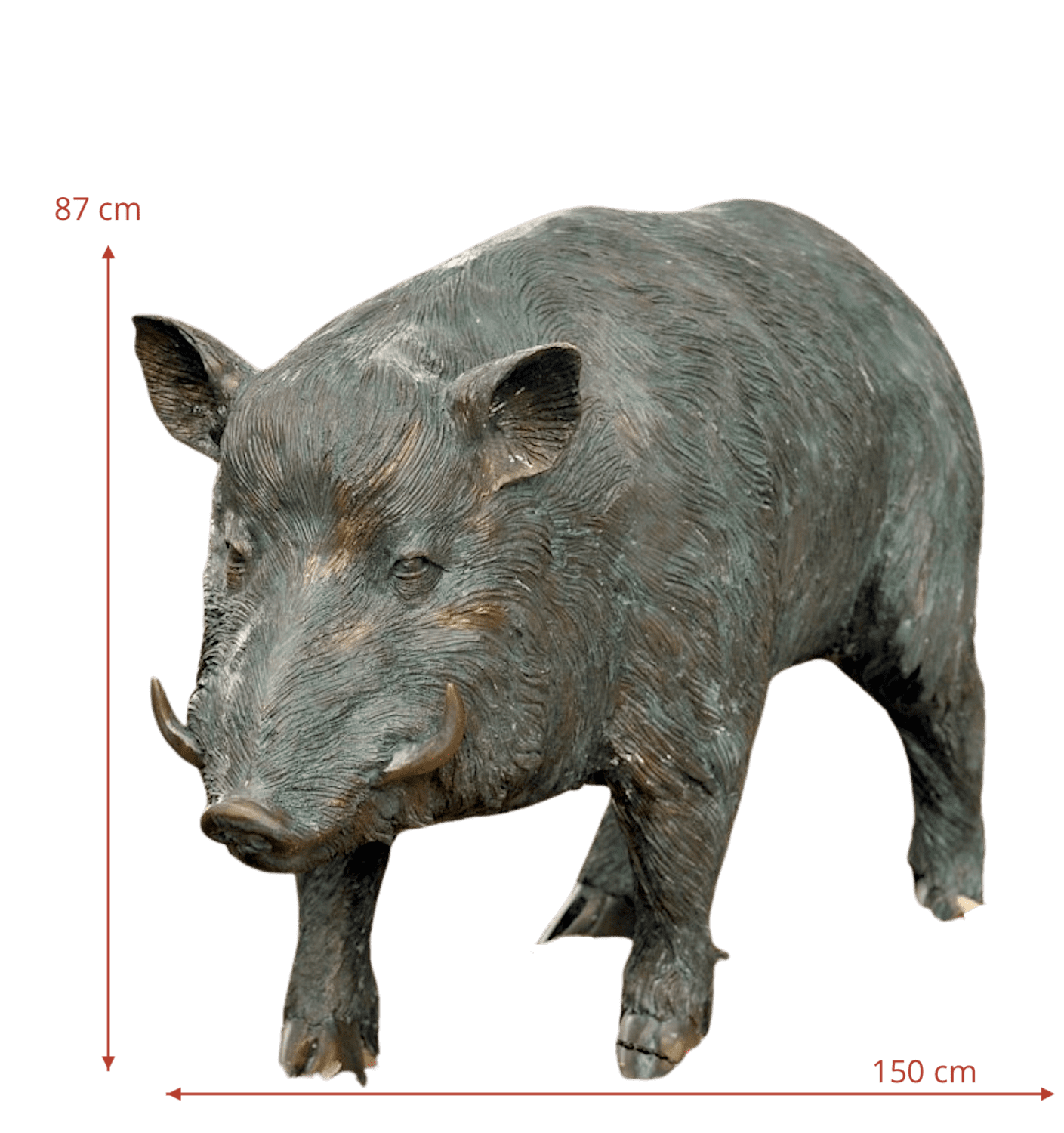 Bronzefigur Wildschwein KEILER KARLO