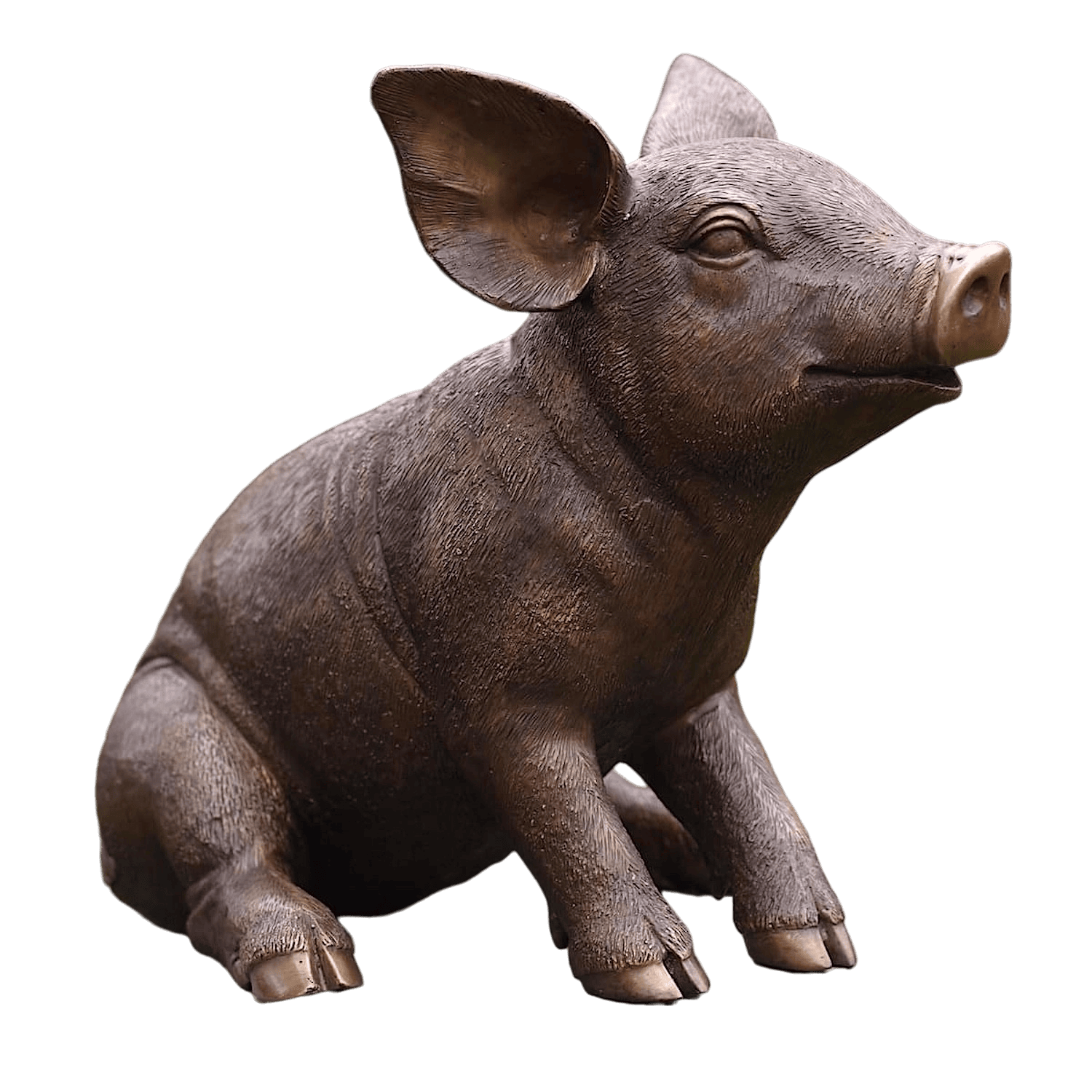 Bronzefigur Schwein Ferkel JOSIE, 34 cm