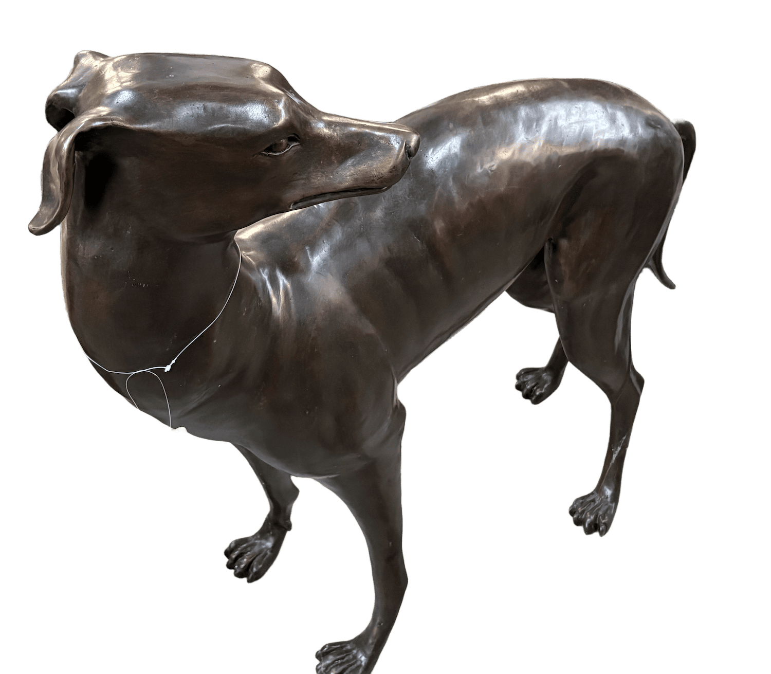 Bronzefigur Hund Windhund EDALENE
