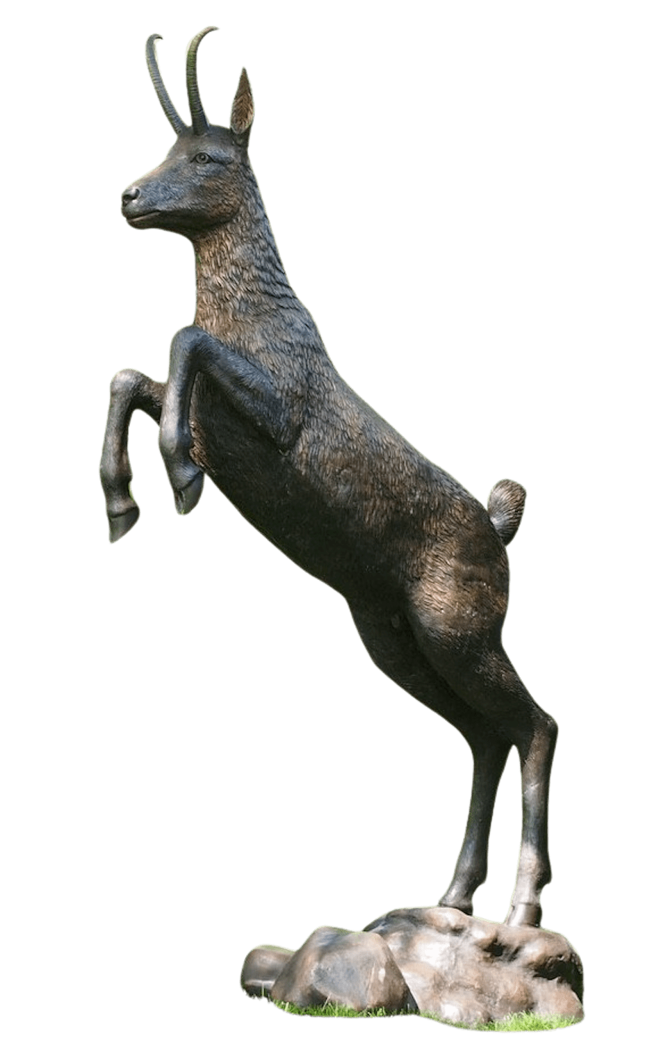 Bronzefigur SPRINGENDE GÄMSE / BERGZIEGE