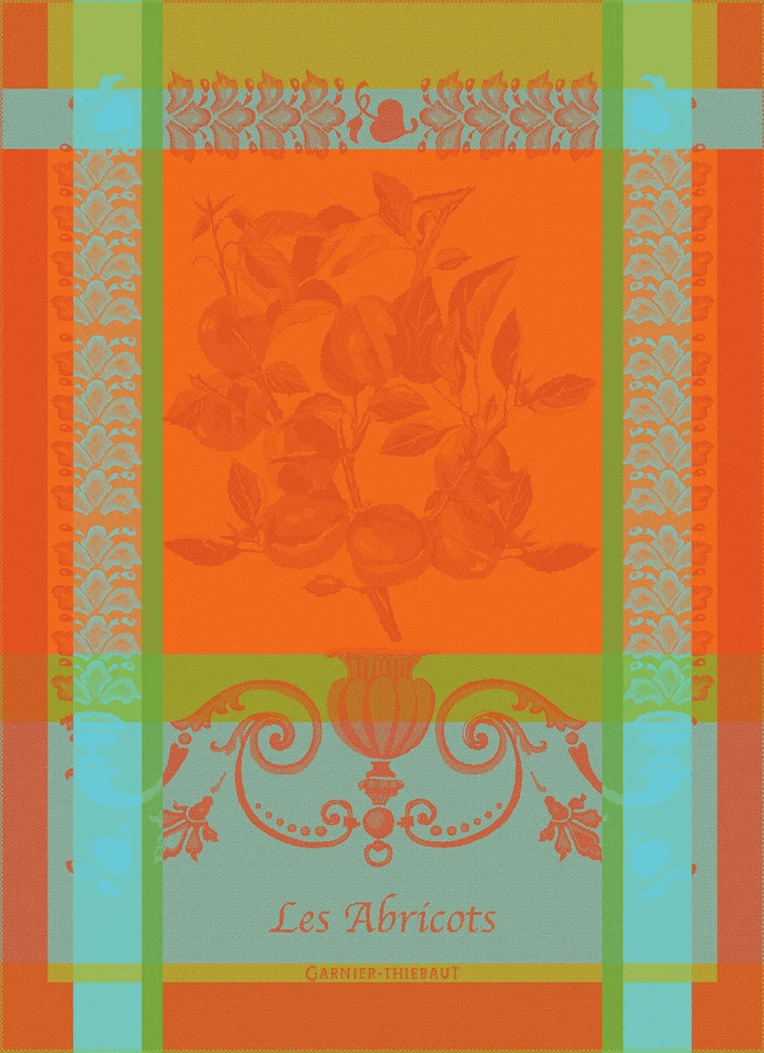 Geschirrtuch ORANGEN APRIKOSEN, Garnier Thiebaut, 56 x 77 cm