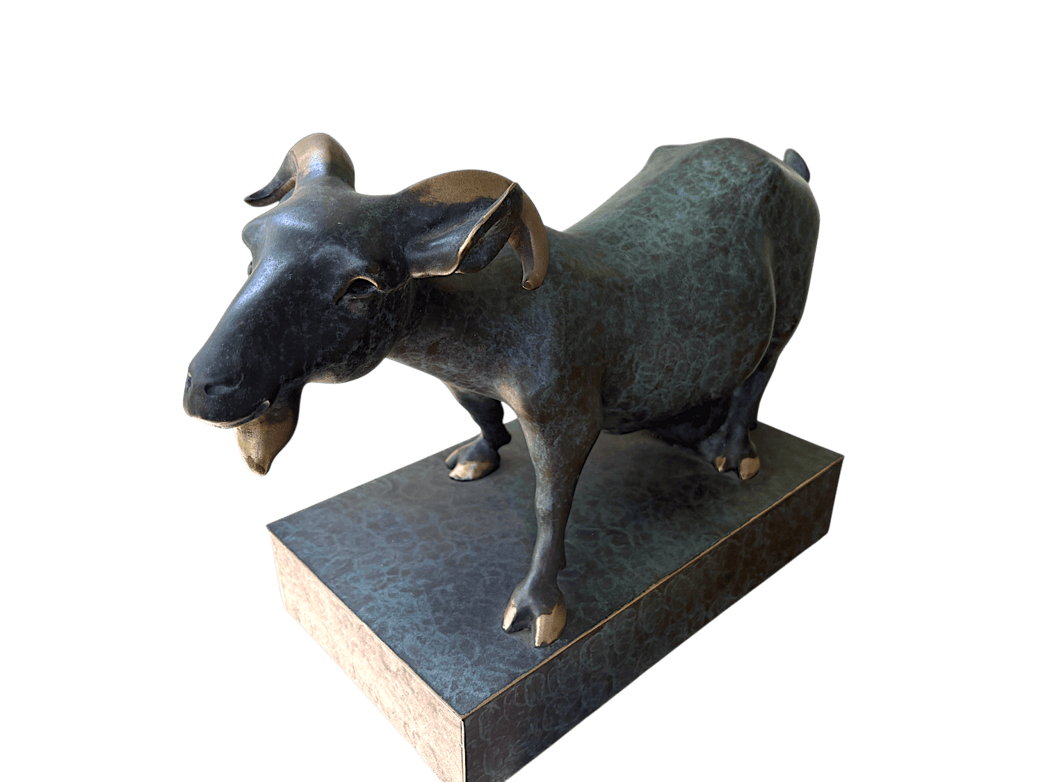 Bronzefigur Ziege Geiß ZOE, 45 cm
