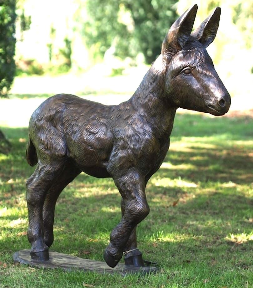 Bronzefigur Junger Esel PEPITO (93 cm)