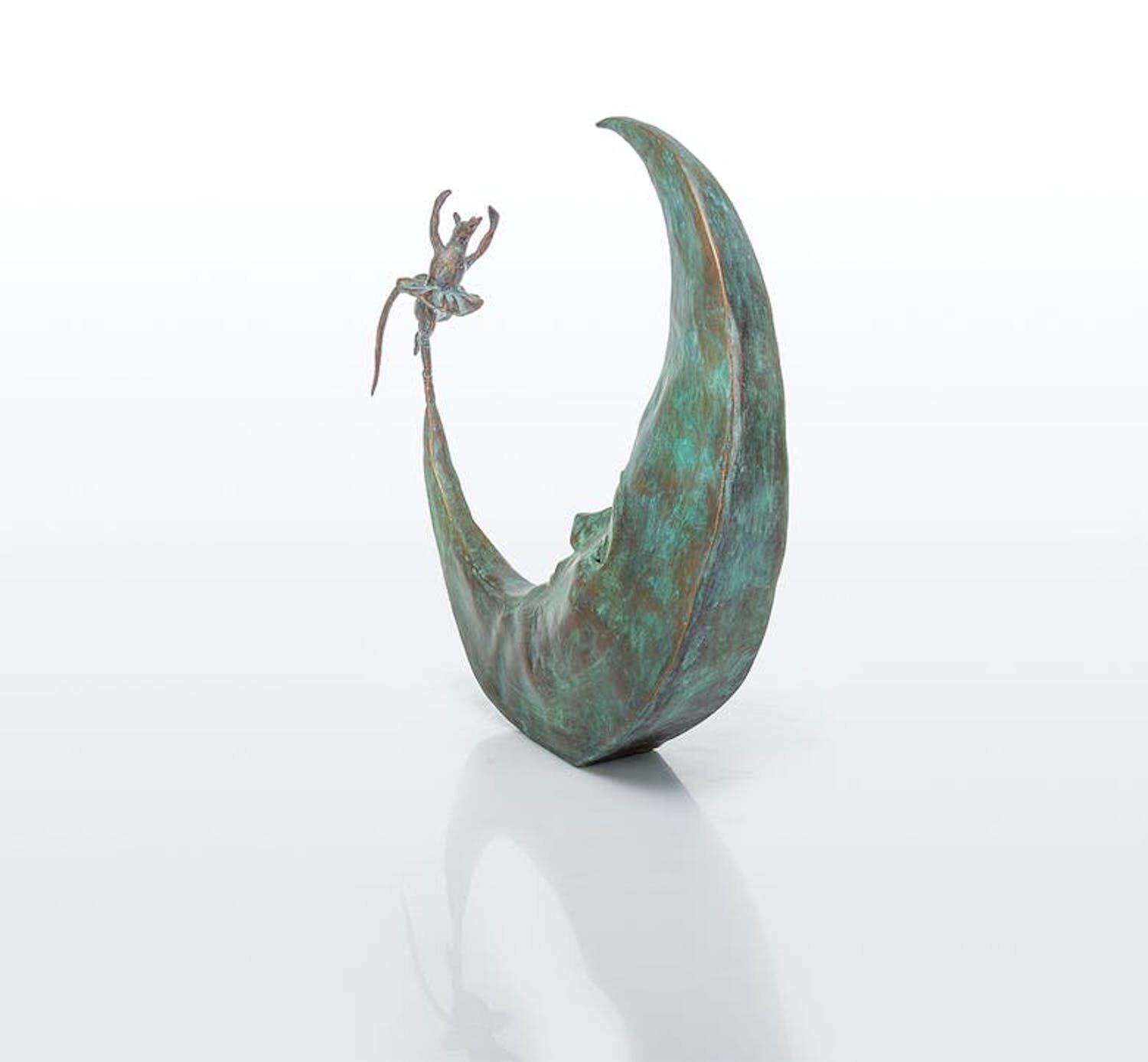 Bronzefigur DANSE AVEC LA LUNE (von Agnès Boulloche)