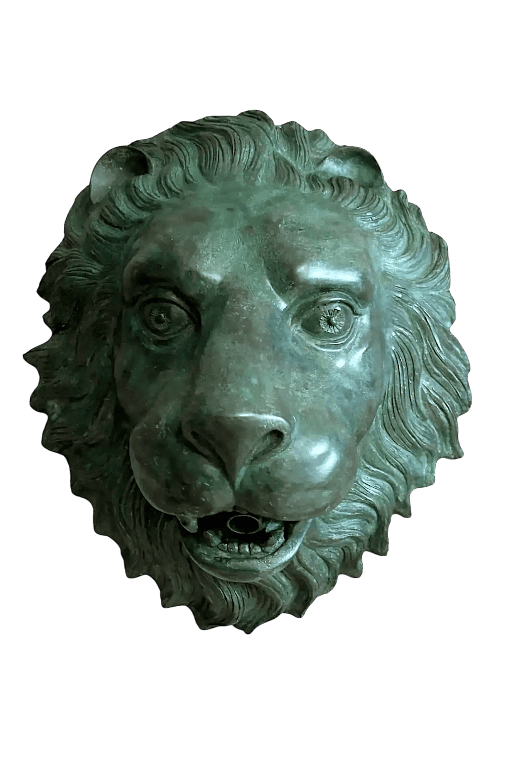 Bronzewasserspeier LÖWE, 33 cm